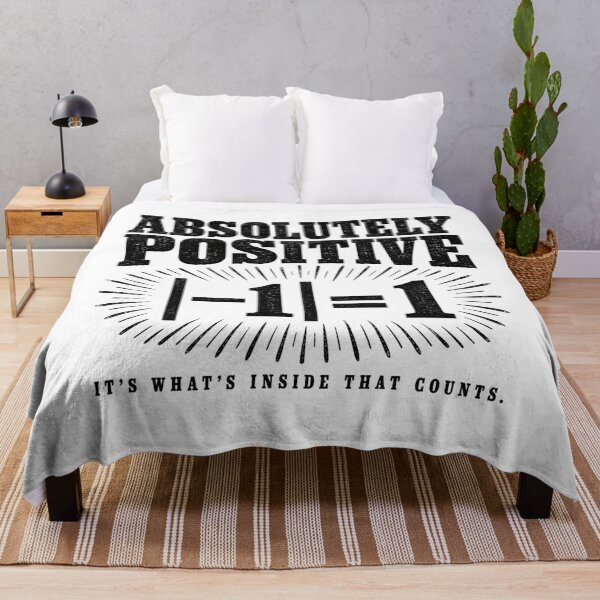 Item preview, Absolutely Positive — Absolute Value Math Pun designed and sold by MotionBanana Art.