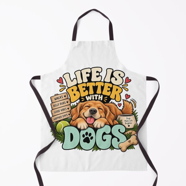 Item preview, Life Is Better With Dogs – Happy Dog Lover Design designed and sold by Vividy.