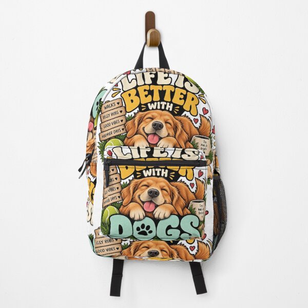 Item preview, Life Is Better With Dogs – Happy Dog Lover Design designed and sold by Vividy.