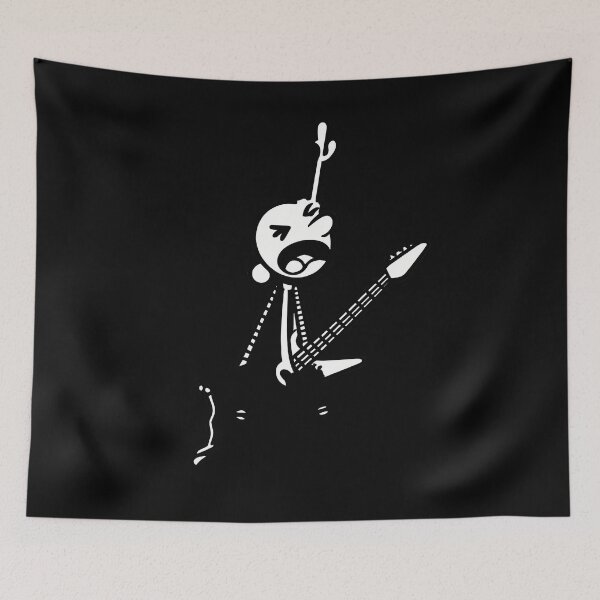 Item preview, Stick Figure Rock Guitarist Cartoon Musician Funny designed and sold by slmfams.