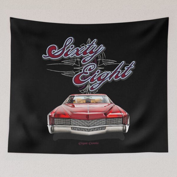 Item preview, 1968 Eldorado chopped with text - Lowrider, Kustom, Hot Rod, Muscle Car designed and sold by Elegant Customs.