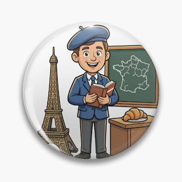 Item preview, French Teacher Beret Eiffel Tower 3D Cartoon designed and sold by DIUMERI.