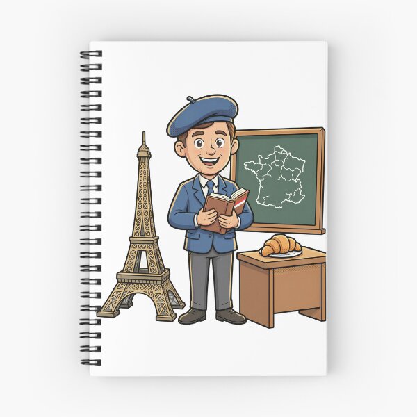Item preview, French Teacher Beret Eiffel Tower 3D Cartoon designed and sold by DIUMERI.