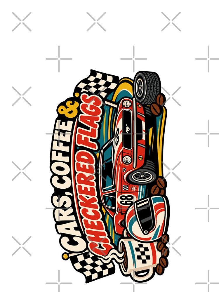 Thumbnail 4 of 4, iPhone Case, Cars Coffee Checkered Flags  designed and sold by RAS-77.