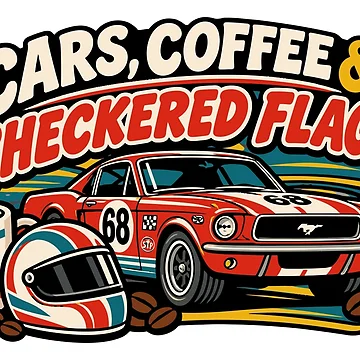 Artwork thumbnail, Cars Coffee Checkered Flags by RAS-77