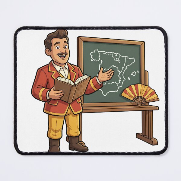 Item preview, Spanish Teacher 3D Cartoon Maestra Gift designed and sold by DIUMERI.