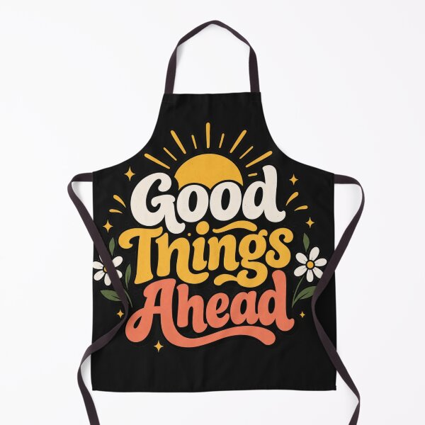 Item preview, Good Things Ahead Positive Quote Retro Typography designed and sold by Sanika arts .