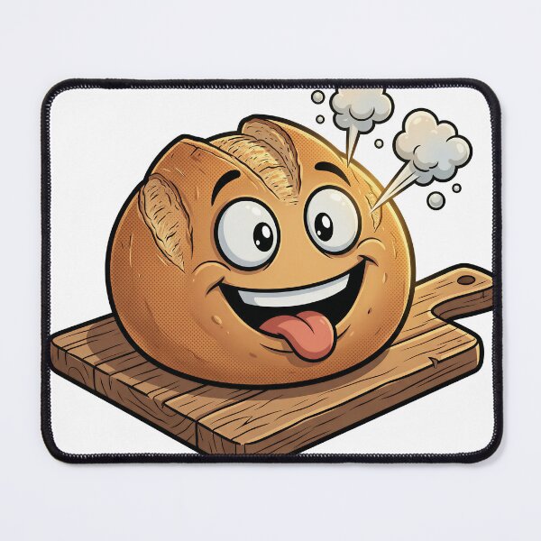 Item preview, Laughing Loaf Sourdough Cartoon Bread designed and sold by DIUMERI.