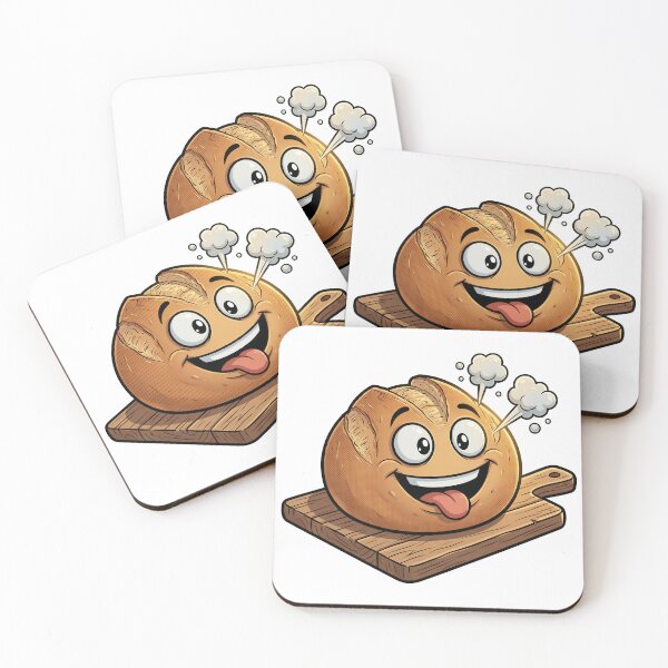 Item preview, Laughing Loaf Sourdough Cartoon Bread designed and sold by DIUMERI.