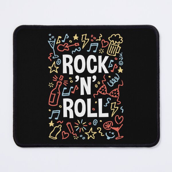 Item preview, Rock 'n' Roll (Music / Party / Funny / Scribble / 4C) designed and sold by Roderix.