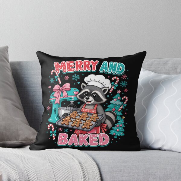 Item preview, Merry And Baked Raccoon Christmas Baking designed and sold by Design Vibras.