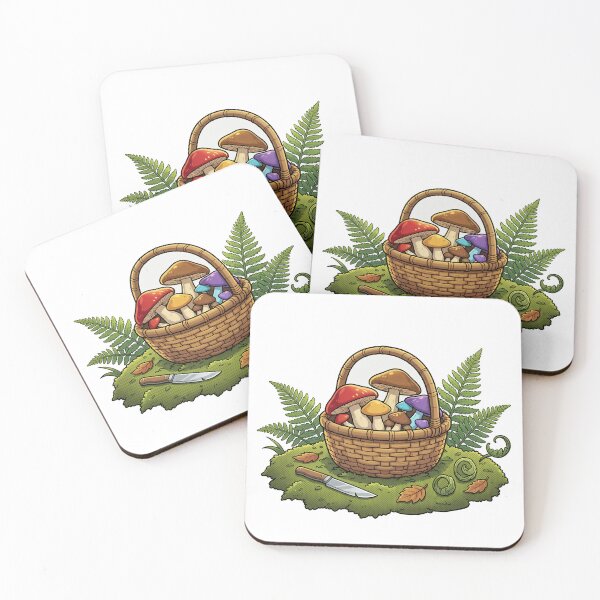 Item preview, Mushroom Foraging Basket 3D Comic Art designed and sold by DIUMERI.