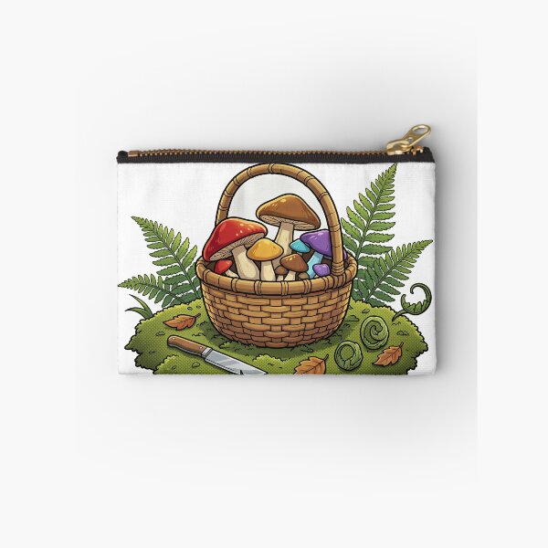 Item preview, Mushroom Foraging Basket 3D Comic Art designed and sold by DIUMERI.