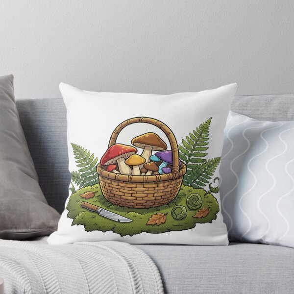 Item preview, Mushroom Foraging Basket 3D Comic Art designed and sold by DIUMERI.