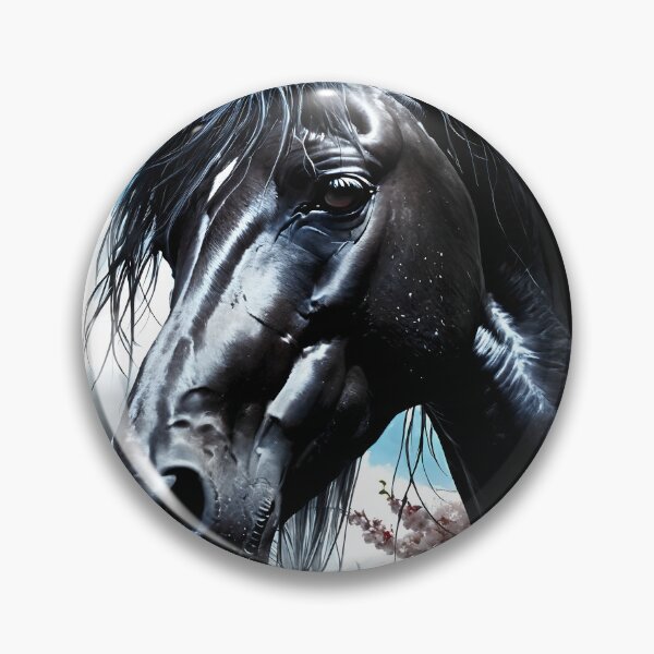 Item preview, But the big black horse said, "Look this way" - He said, "Hey lady, will you marry me?" 22 designed and sold by deep-sea-birds.