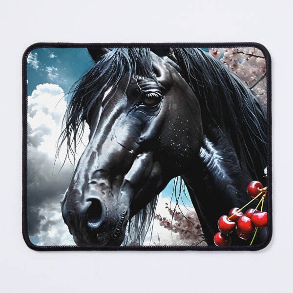 Item preview, But the big black horse said, "Look this way" - He said, "Hey lady, will you marry me?" 22 designed and sold by deep-sea-birds.