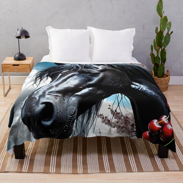 Item preview, But the big black horse said, "Look this way" - He said, "Hey lady, will you marry me?" 22 designed and sold by deep-sea-birds.
