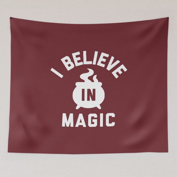 Item preview, I Believe in Magic Funny Magical Fantasy Halloween Witchy Quote #5 designed and sold by SalahBlt.