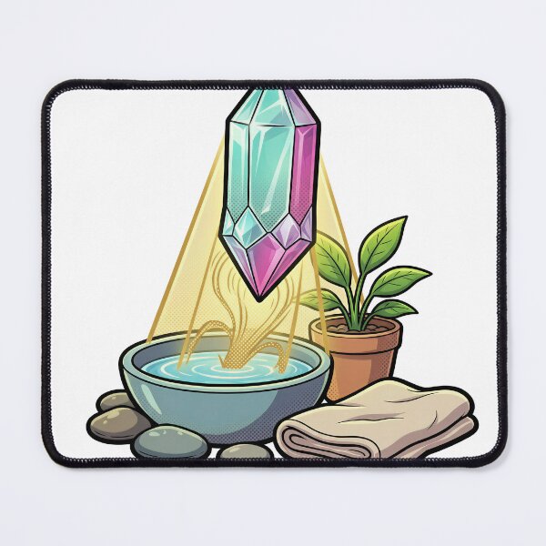 Item preview, Crystal Healing Comic Art | 3D Wellness Print designed and sold by DIUMERI.