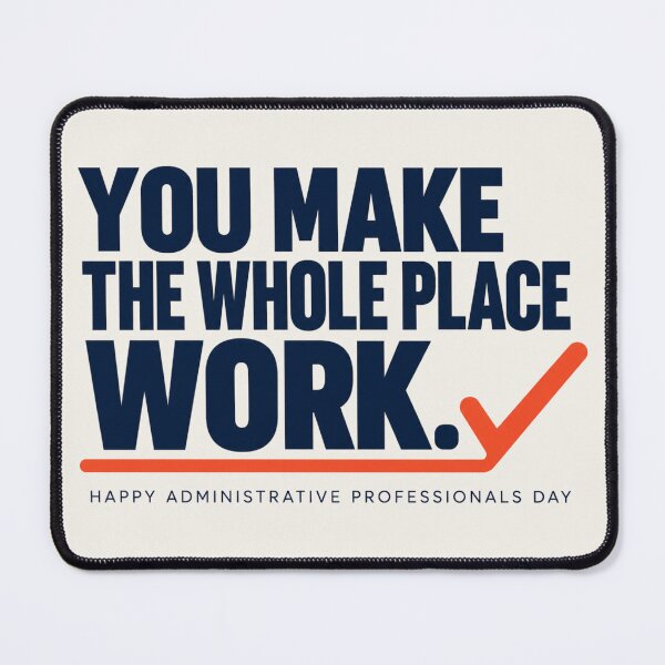 Item preview, Administrative Professionals Day Card – You Make the Whole Place Work designed and sold by astersgraphics.