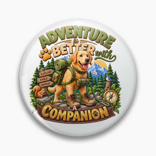 Item preview, Dog Adevnture better with Companion,  Dog going for hiking sport designed and sold by Afnan Store.
