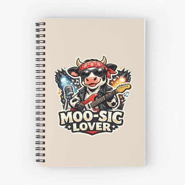 Item preview, Moo-Sic Lover – Rocking Cow Guitarist designed and sold by Safe Haven Pets.