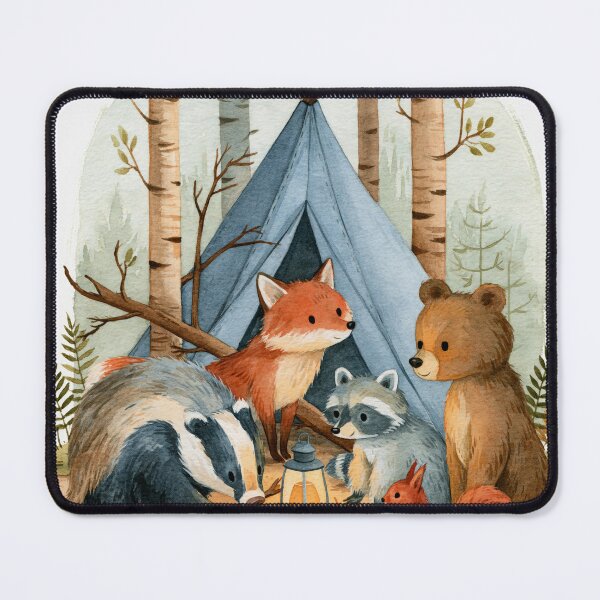 Item preview, Woodland Friends Scandinavian Camping Adventure designed and sold by UtArt.