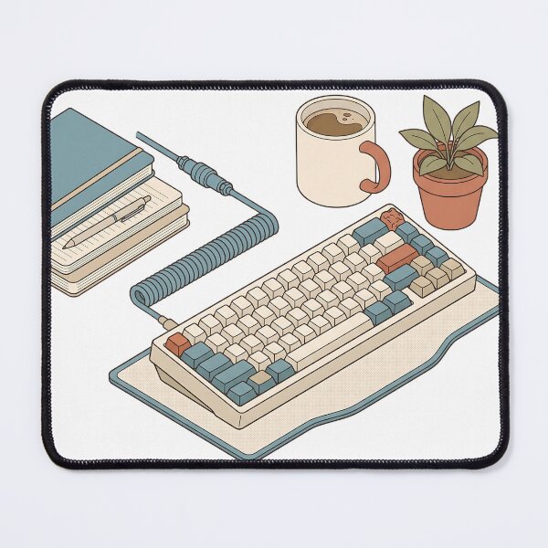 Item preview, Mechanical Keyboard Hobbyist Thock Cozy Desk Setup designed and sold by mindshocker.