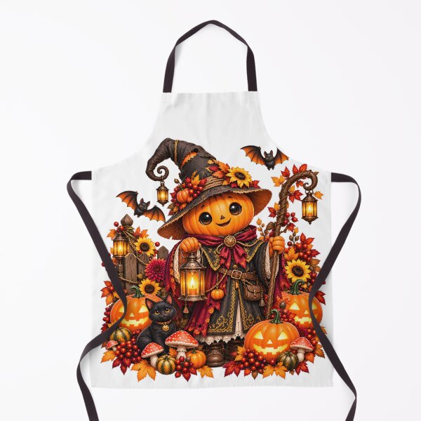 Item preview, Enchanted Pumpkin Garden Keeper – Gothic Halloween designed and sold by Clothes With Smiling Animals Walt Gral.