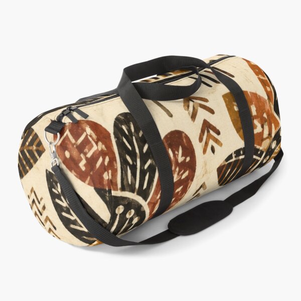 Item preview, Bogolan Folk Flowers – Earthy Mali Botanical Pattern designed and sold by MarekoraStudio.