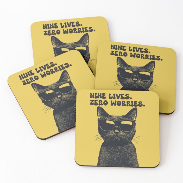 Item preview, Nine Lives Zero Worries Cool Cat Sunglasses designed and sold by designsoftinaa.
