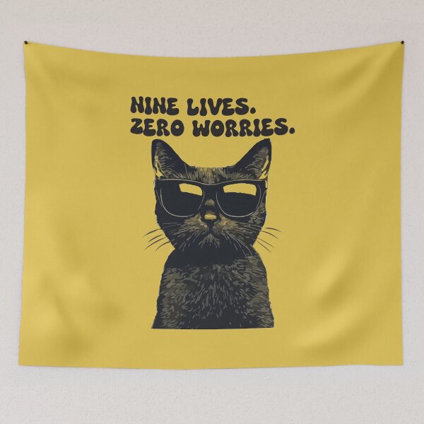 Item preview, Nine Lives Zero Worries Cool Cat Sunglasses designed and sold by designsoftinaa.