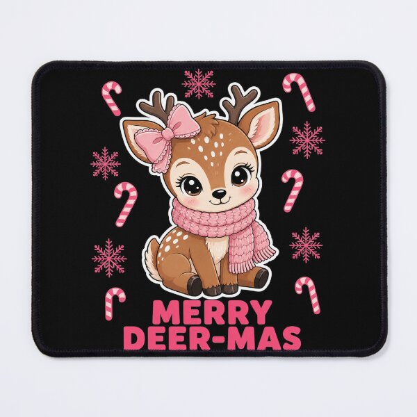 Item preview, Merry Deer-Mas Coquette Bow Christmas Deer designed and sold by Design Vibras.