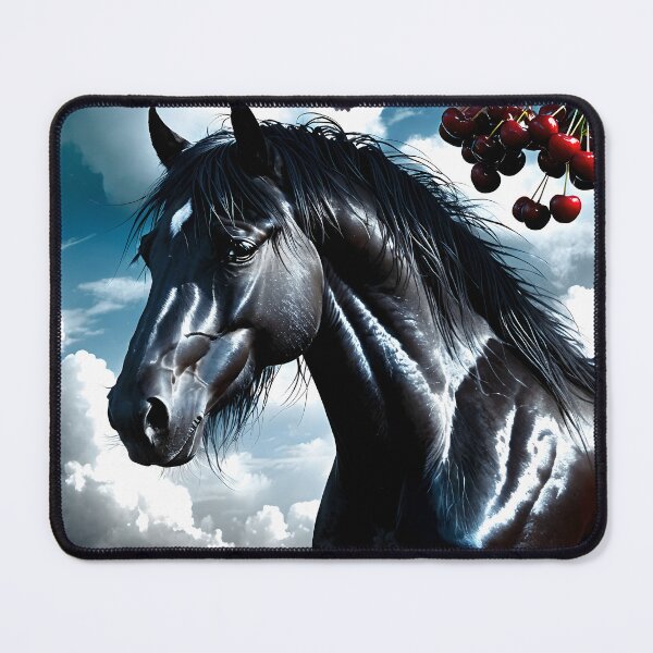 Item preview, But the big black horse said, "Look this way" - He said, "Hey lady, will you marry me?" 23 designed and sold by deep-sea-birds.