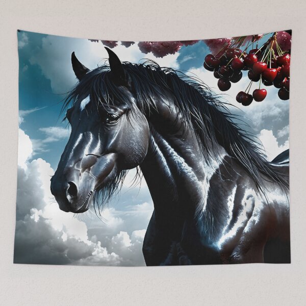 Item preview, But the big black horse said, "Look this way" - He said, "Hey lady, will you marry me?" 23 designed and sold by deep-sea-birds.