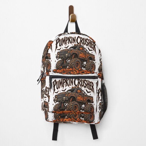 Item preview, Pumpkin Crusher Monster Truck Halloween Jack O Lantern Art designed and sold by DesignArtist.ia.