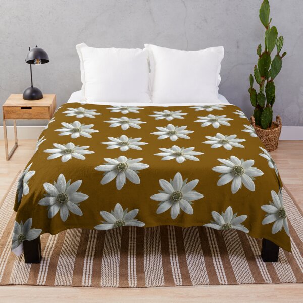 Item preview, Minimalist Mustard Gold Daisy Flower Floral Pattern designed and sold by ​Jyoti Digital Artist.
