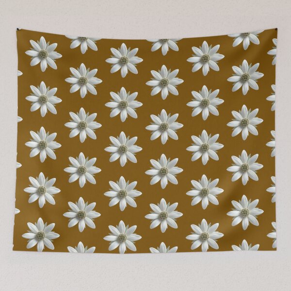 Item preview, Minimalist Mustard Gold Daisy Flower Floral Pattern designed and sold by ​Jyoti Digital Artist.
