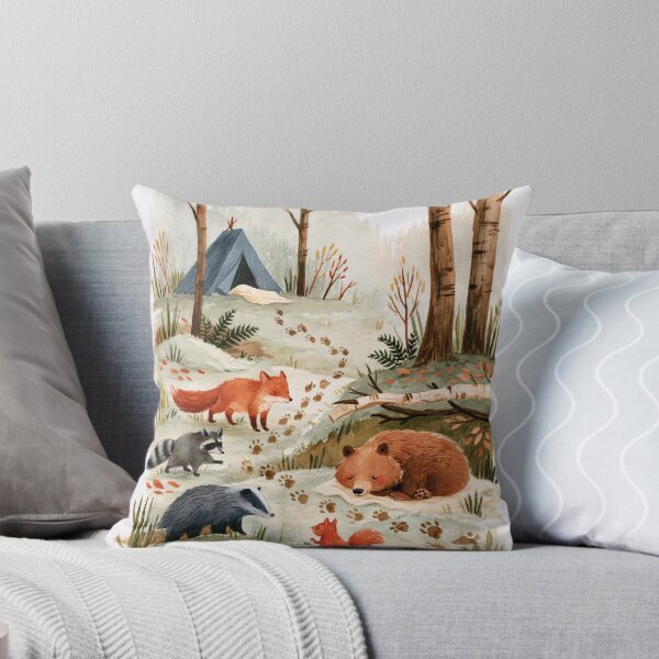 Item preview, Woodland Friends Autumn Forest Camping designed and sold by UtArt.
