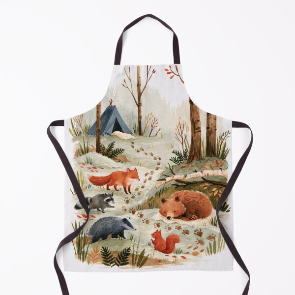 Item preview, Woodland Friends Autumn Forest Camping designed and sold by UtArt.