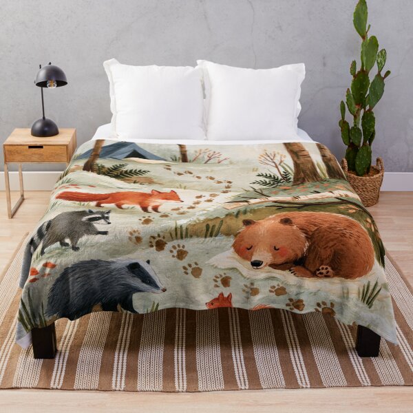 Item preview, Woodland Friends Autumn Forest Camping designed and sold by UtArt.