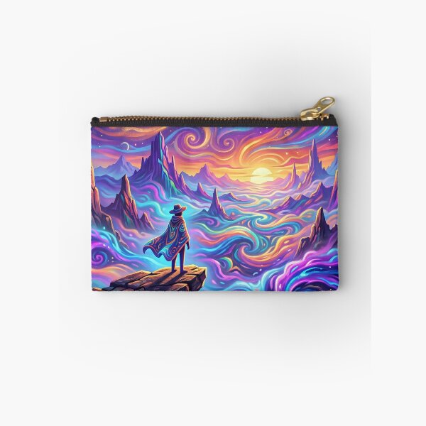 Item preview, Cosmic Traveler - Psychedelic Fantasy Landscape designed and sold by Lucid Dream Pixel.