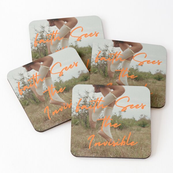 Item preview, Faith Sees The Invisible | Inspirational Orange Quote designed and sold by LensDyn™.