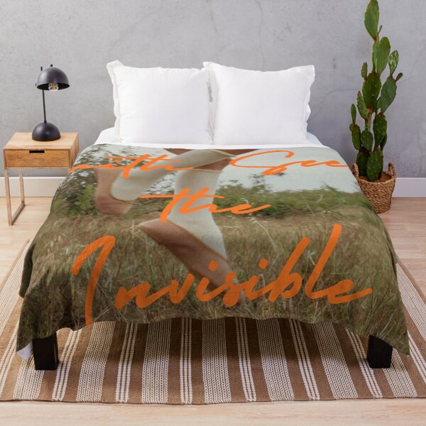 Item preview, Faith Sees The Invisible | Inspirational Orange Quote designed and sold by LensDyn™.