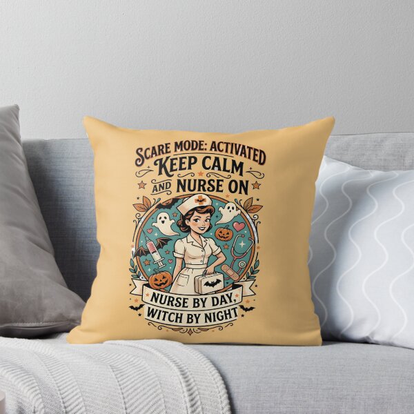 Item preview, Nurse by day, witch by night - Keep calm and nurse on - Halloween for nurses designed and sold by ParadoxParadox.