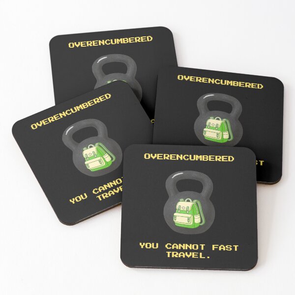 Item preview, Overencumbered You Cannot Fast Travel Funny RPG Gamer designed and sold by Mircea786.