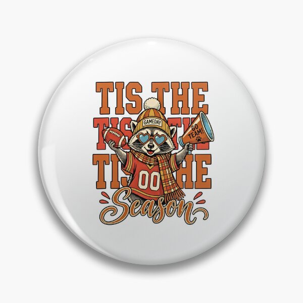 Item preview, Tis The Season Football Raccoon Game Day Mascot  designed and sold by Steele-Art.