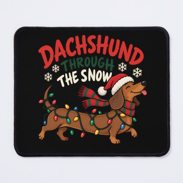 Item preview, Funny Christmas Dachshund designed and sold by Imaginationbeyond.