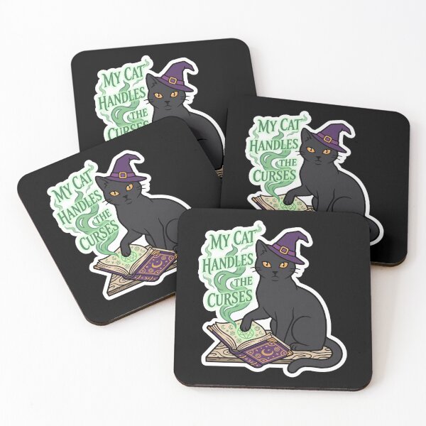 Item preview, My Cat Handles the Curses — Witch Black Cat designed and sold by TheCalmEdit.