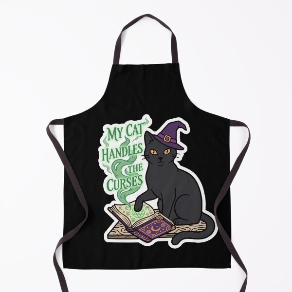 Item preview, My Cat Handles the Curses — Witch Black Cat designed and sold by TheCalmEdit.